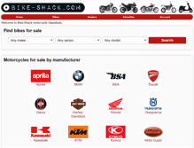 Tablet Screenshot of bike-shack.com